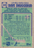 1990 Topps Dave Snuggerud #340 Rookie