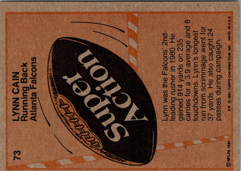 1981 Topps Lynn Cain