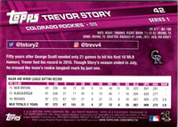 2017 Topps Trevor Story #42