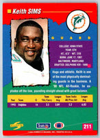 1994 Score Keith Sims #211