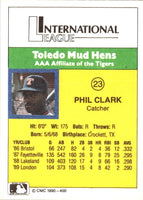 1990 CMC Toledo Mud Hens Phil Clark #23