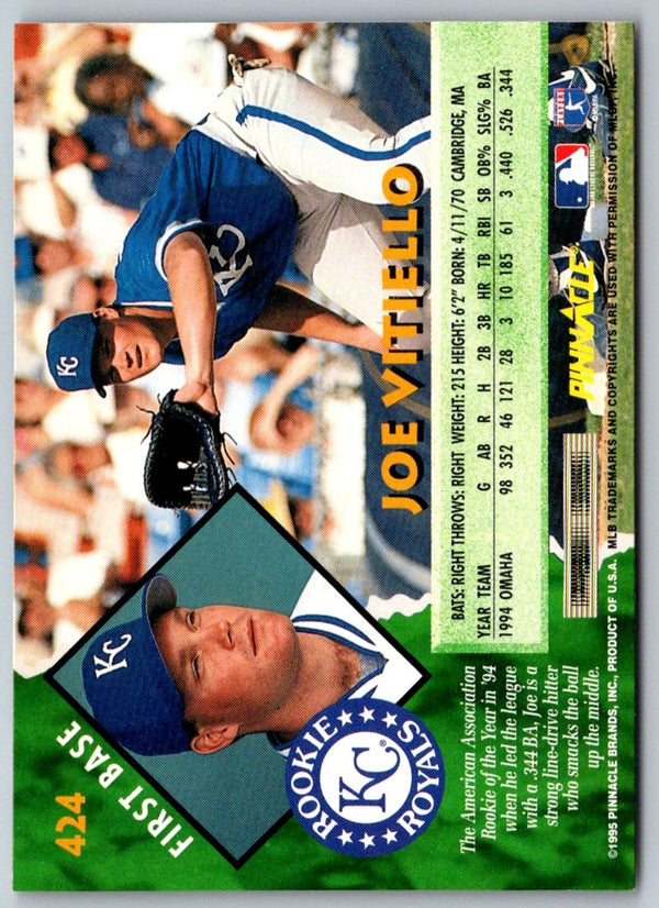 1995 Pinnacle Joe Vitiello #424