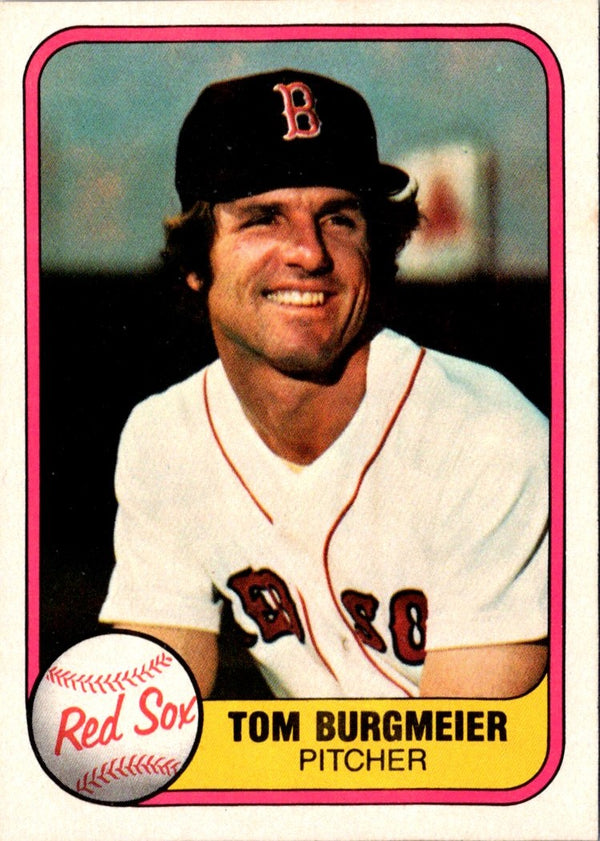 1981 Fleer Tom Burgmeier #228