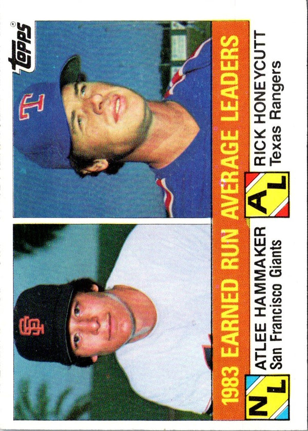 1984 Topps 1983 Earned Run Average Leaders #137