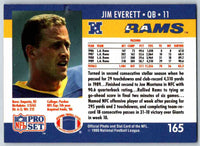 1990 Pro Set Jim Everett #165