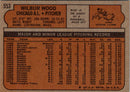 1972 Topps Wilbur Wood