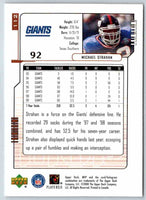 2000 Upper Deck Michael Strahan #112