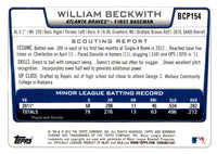 2012 Bowman Chrome Prospects William Beckwith #BCP154