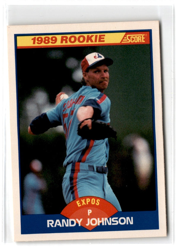 1989 Score Randy Johnson #645 Rookie