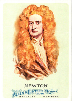 2010 Topps Allen & Ginter Isaac Newton #297