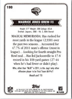 2012 Topps Magic Maurice Jones-Drew #190