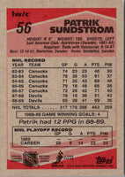 1989 Topps Patrik Sundstrom #56
