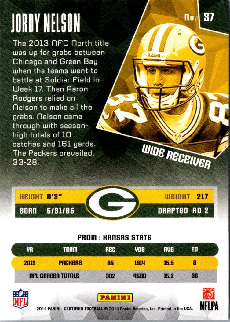 2014 Panini Certified Jordy Nelson