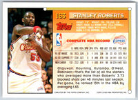 1993 Topps Stanley Roberts #163