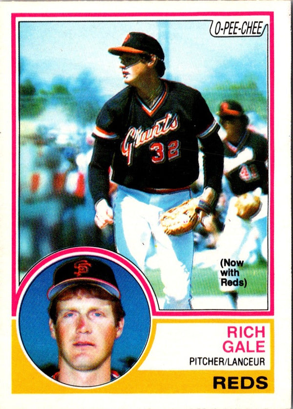 1983 O-Pee-Chee Rich Gale #243