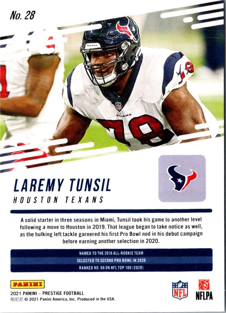 2021 Panini Prestige Laremy Tunsil