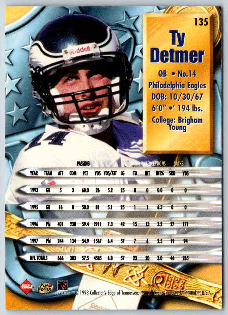 1998 Edge Ty Detmer