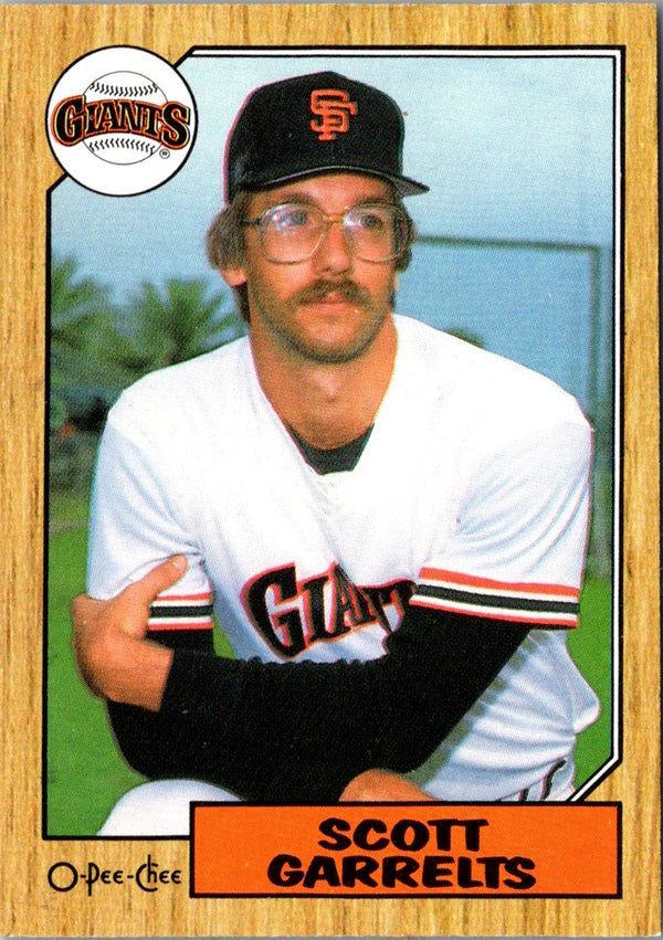 1987 O-Pee-Chee Scott Garrelts #37