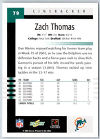 2003 Score Zach Thomas #79