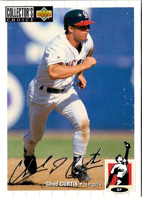 1994 Collector's Choice Chad Curtis #87 Silver Signature