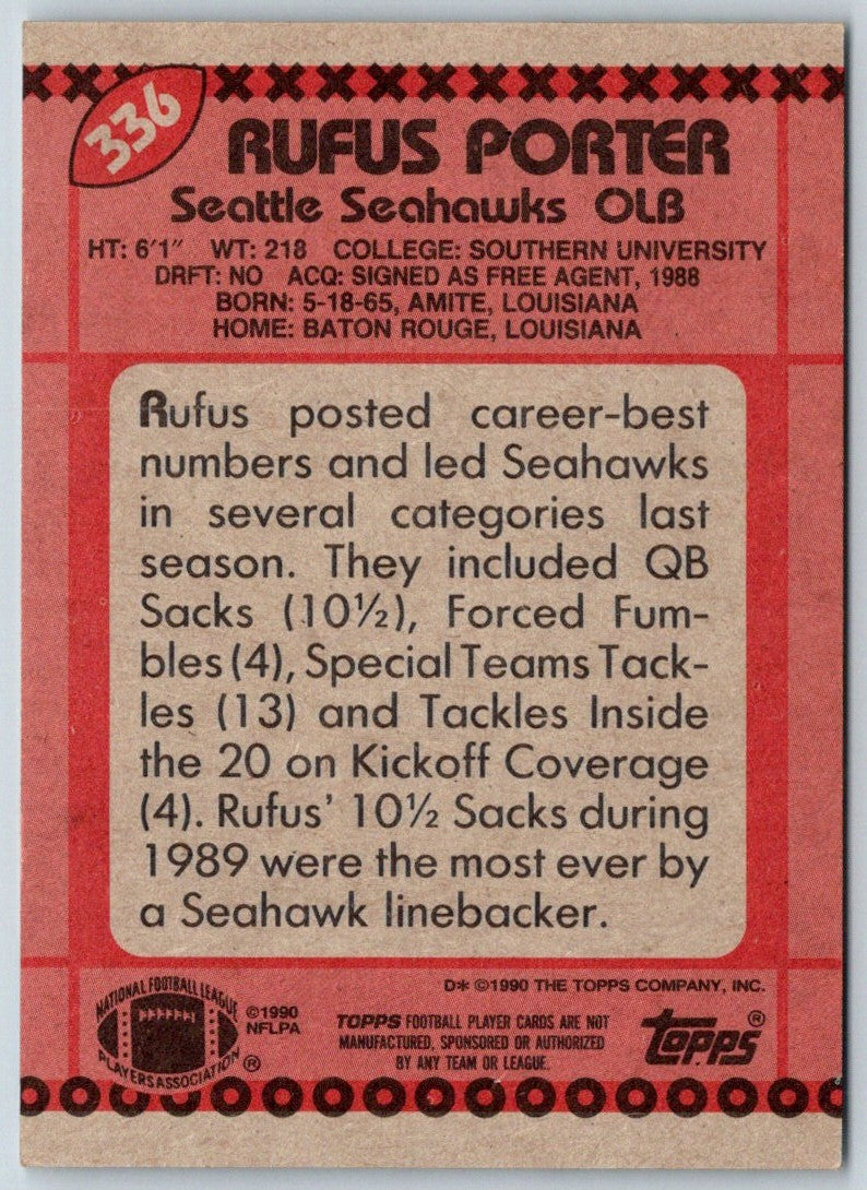 1990 Topps Rufus Porter