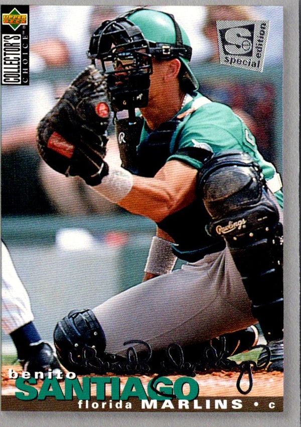 1995 Collector's Choice SE Silver Signature Benito Santiago #136