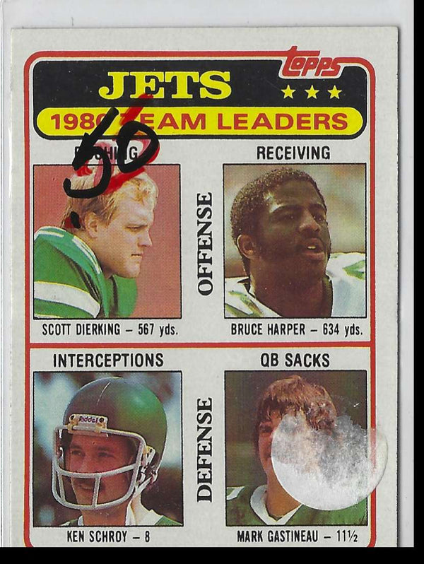 1981 Topps Scott Dierking/Bruce Harper/Ken Schroy/Mark Gastineau #132