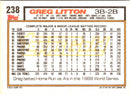 1992 Topps Greg Litton