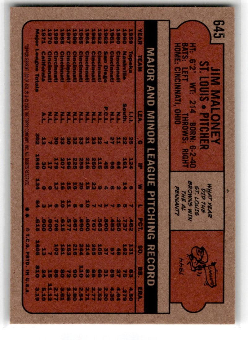 1996 Topps Jim Maloney