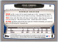 2013 Bowman Craig Kimbrel #32
