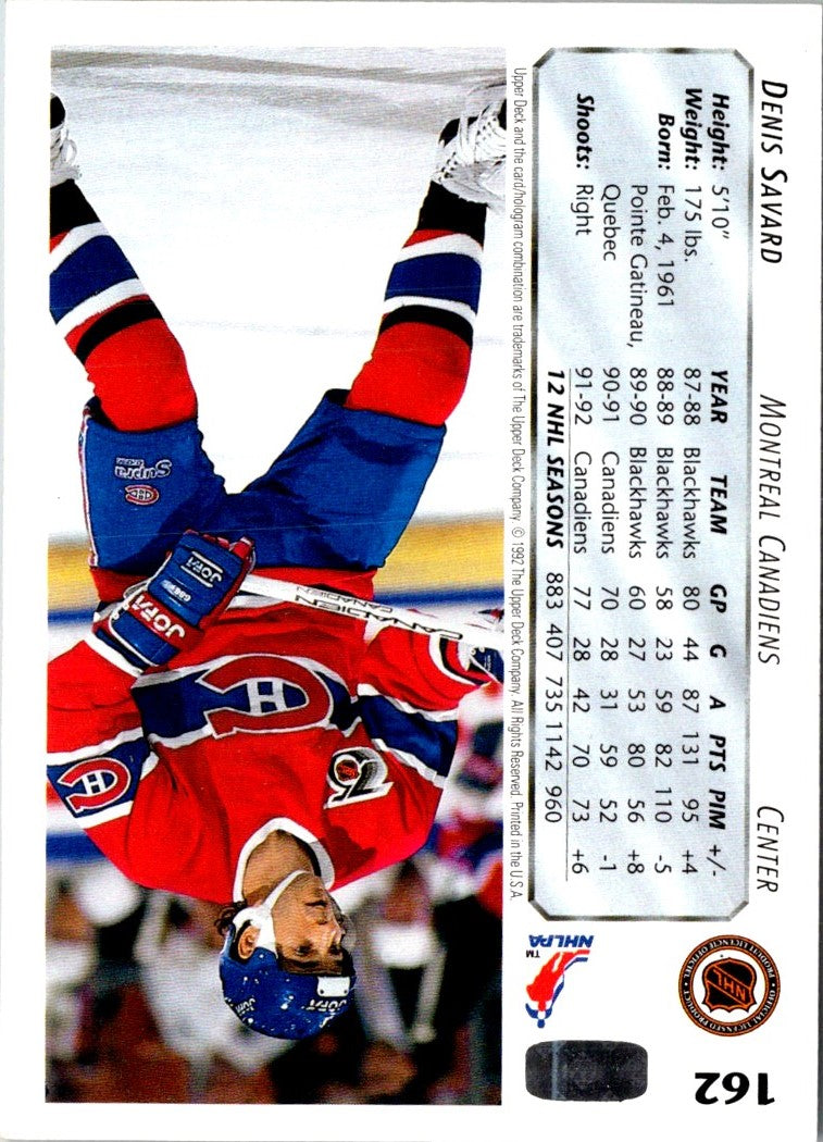 1992 Upper Deck Denis Savard