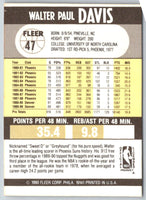 1990 Fleer Walter Davis #47