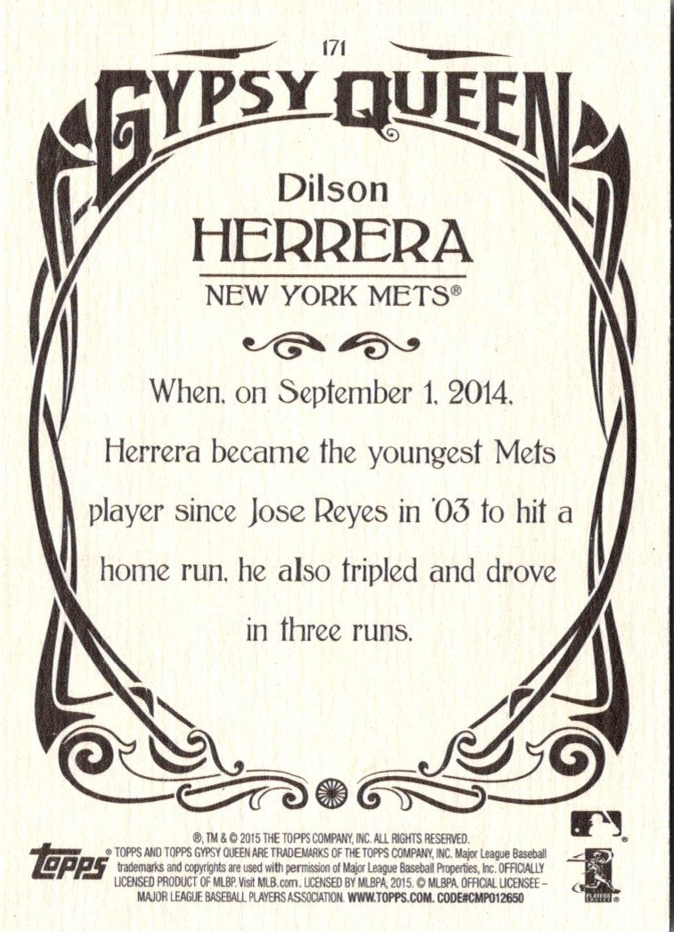 2015 Topps Gypsy Queen Dilson Herrera