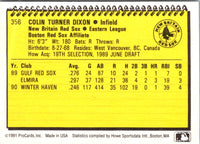 1991 ProCards Colin Dixon #356