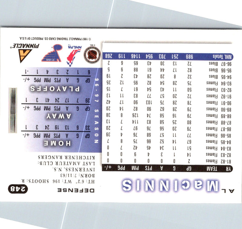 1997 Score Al MacInnis
