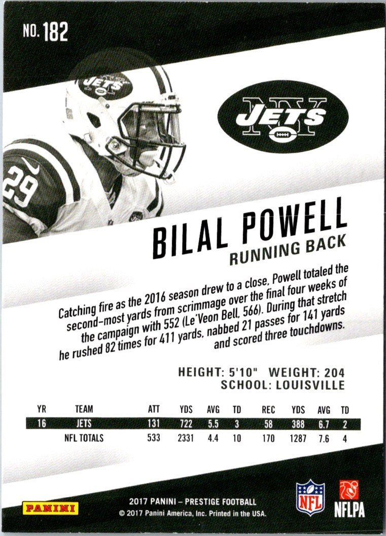 2017 Panini Prestige Bilal Powell