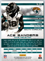 2014 Panini Rookies And Stars Ace Sanders #52