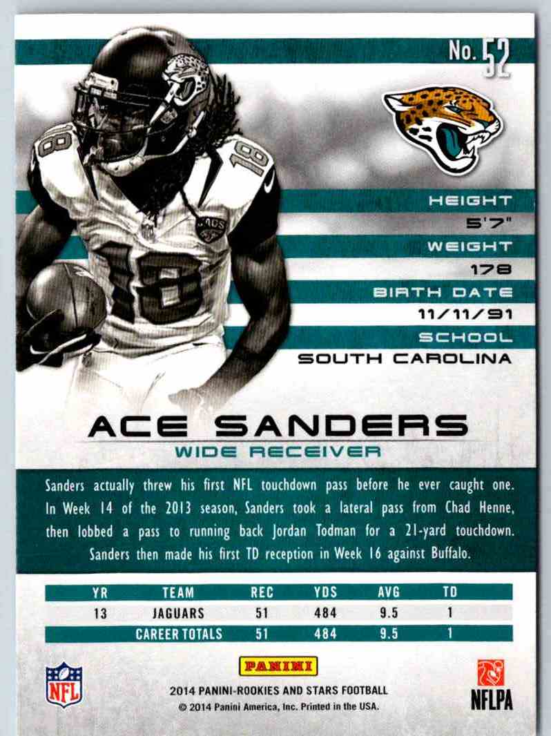 2014 Panini Rookies And Stars Ace Sanders