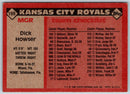 1986 Topps Dick Howser