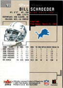 2002 Fleer Box Score Bill Schroeder