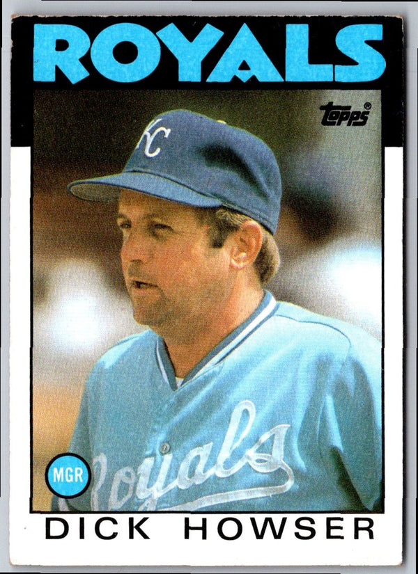 1986 Topps Dick Howser #199