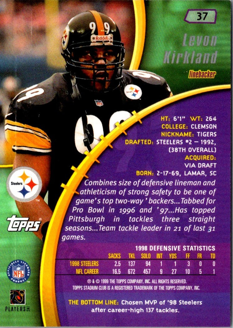 1999 Stadium Club Levon Kirkland