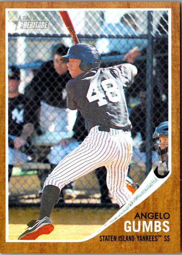 2011 Topps Heritage Minor League Angelo Gumbs #124