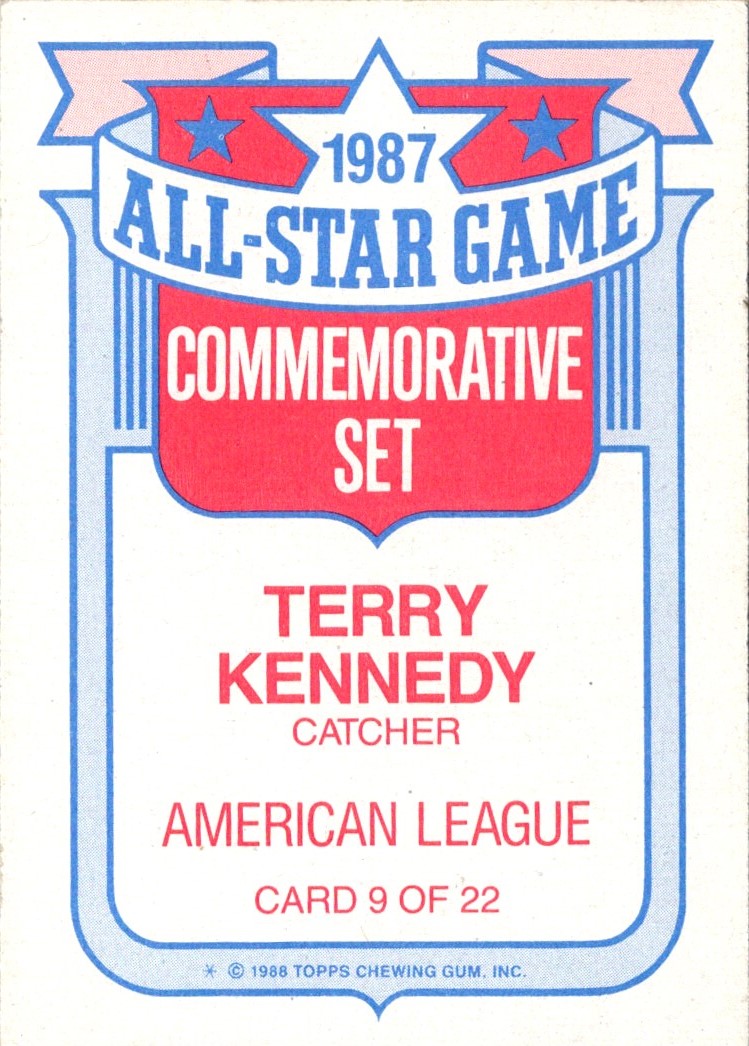 1988 Topps Glossy All-Stars Terry Kennedy