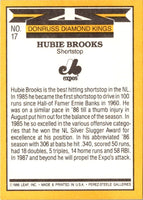 1987 Leaf Hubie Brooks #17