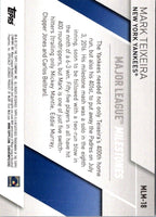 2017 Topps Major League Milestones Mark Teixeira #MLM-18