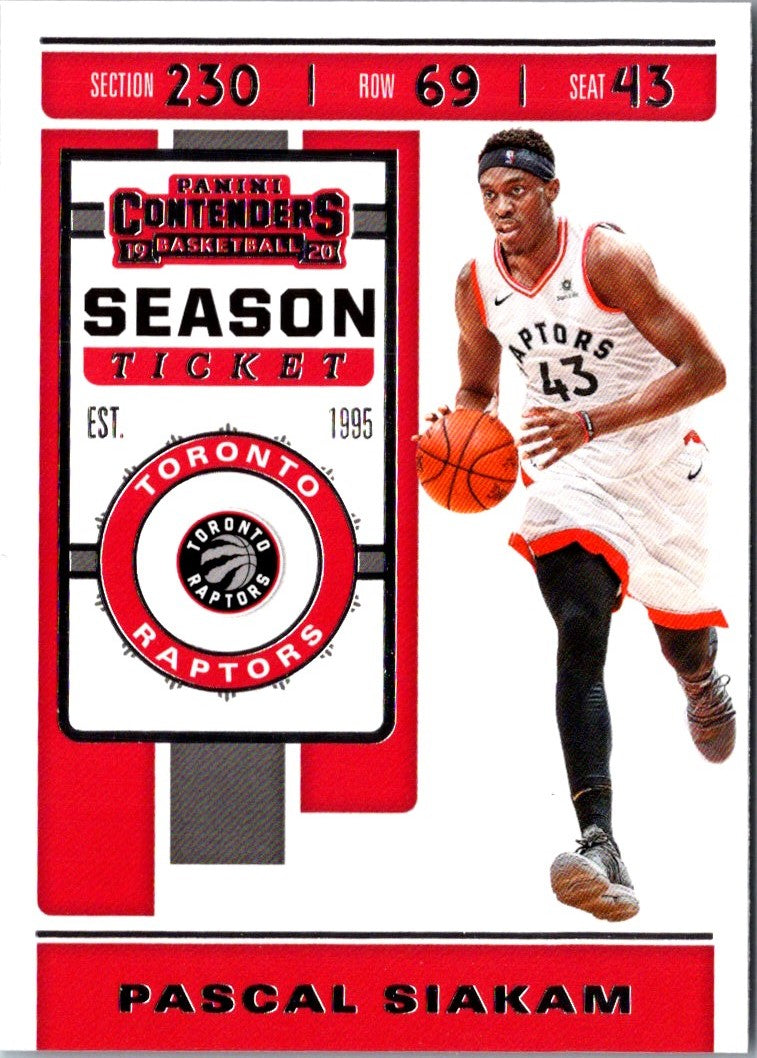 2019 Panini Contenders Pascal Siakam