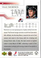 2001 Upper Deck Ville Nieminen #43