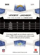 2008 Score Super Bowl XLIII Vincent Jackson