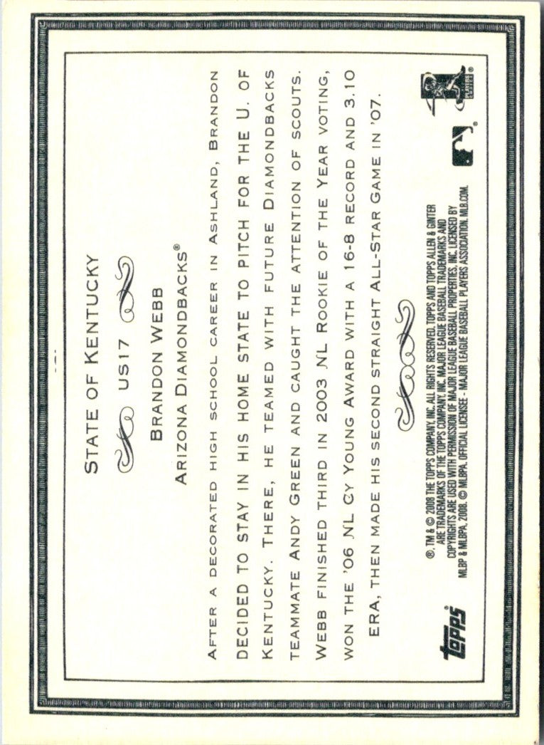 2007 Topps Brandon Webb